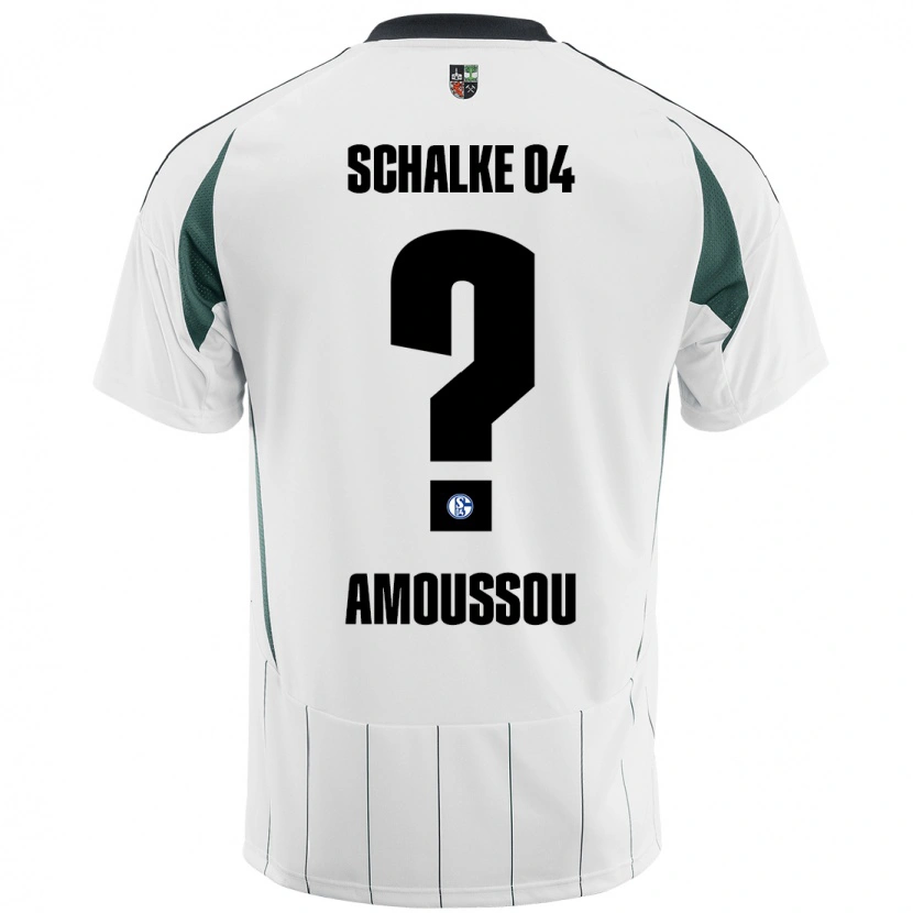 Danxen Heren Zaid Amoussou #0 Wit Groen Uitshirt Uittenue 2024/25 T-Shirt