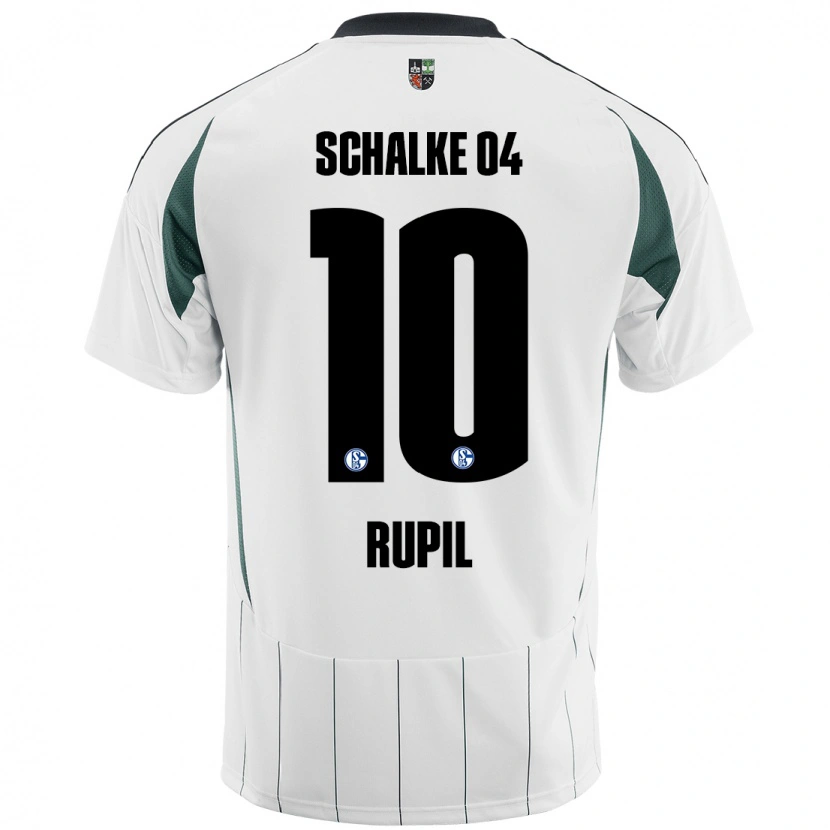 Danxen Heren Timothé Rupil #10 Wit Groen Uitshirt Uittenue 2024/25 T-Shirt