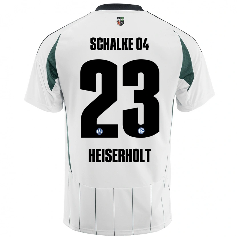 Danxen Heren Finn Heiserholt #23 Wit Groen Uitshirt Uittenue 2024/25 T-Shirt