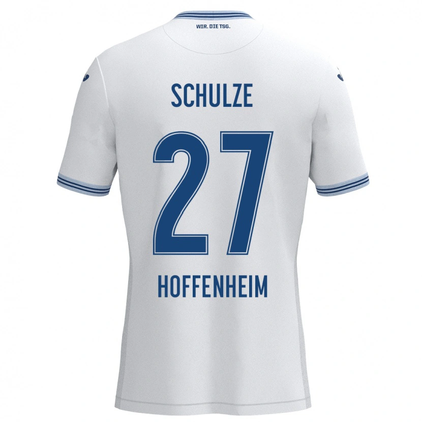 Danxen Heren Louis Schulze #27 Wit Blauw Uitshirt Uittenue 2024/25 T-Shirt