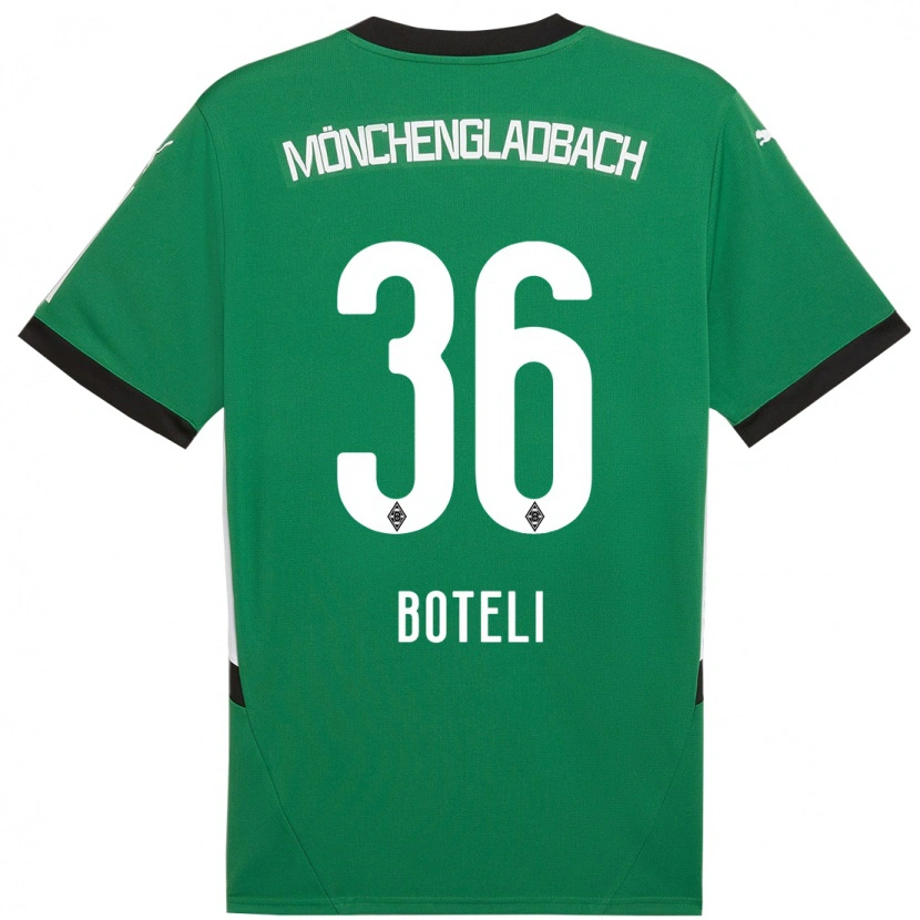 Danxen Heren Winsley Boteli #36 Groen Wit Uitshirt Uittenue 2024/25 T-Shirt