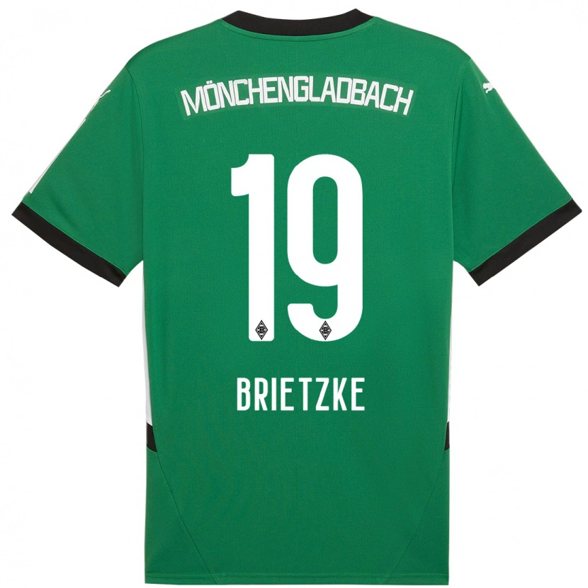 Danxen Heren Yvonne Brietzke #19 Groen Wit Uitshirt Uittenue 2024/25 T-Shirt