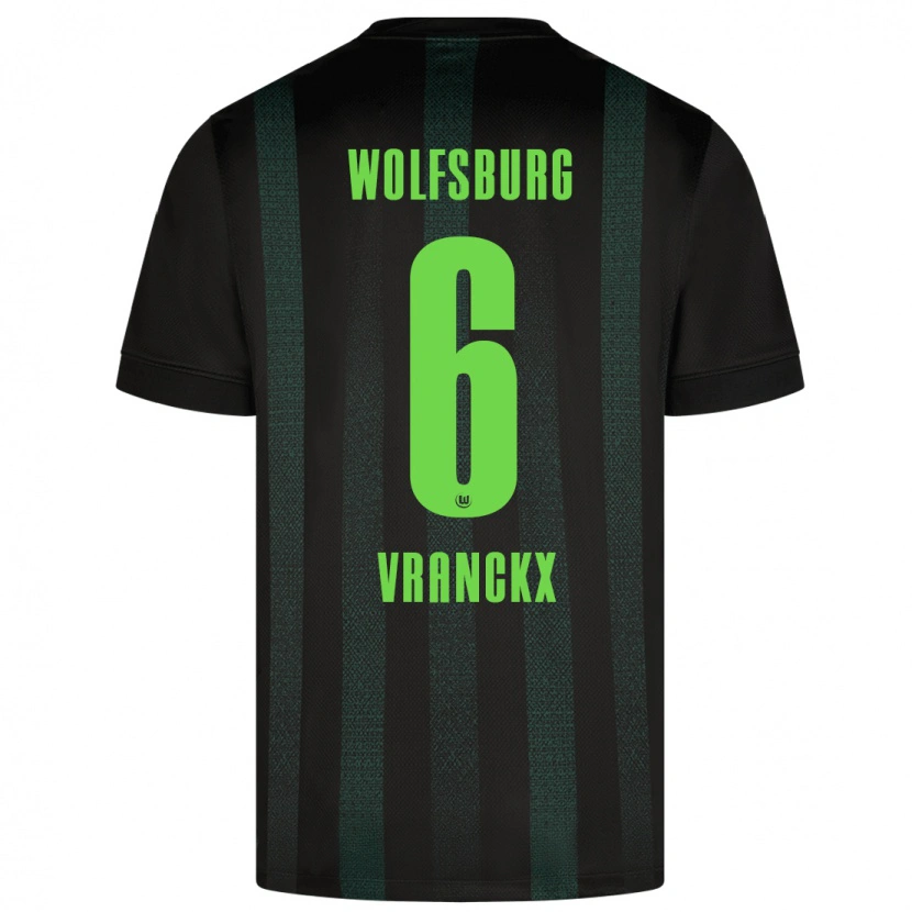 Danxen Heren Aster Vranckx #6 Donkergroen Uitshirt Uittenue 2024/25 T-Shirt