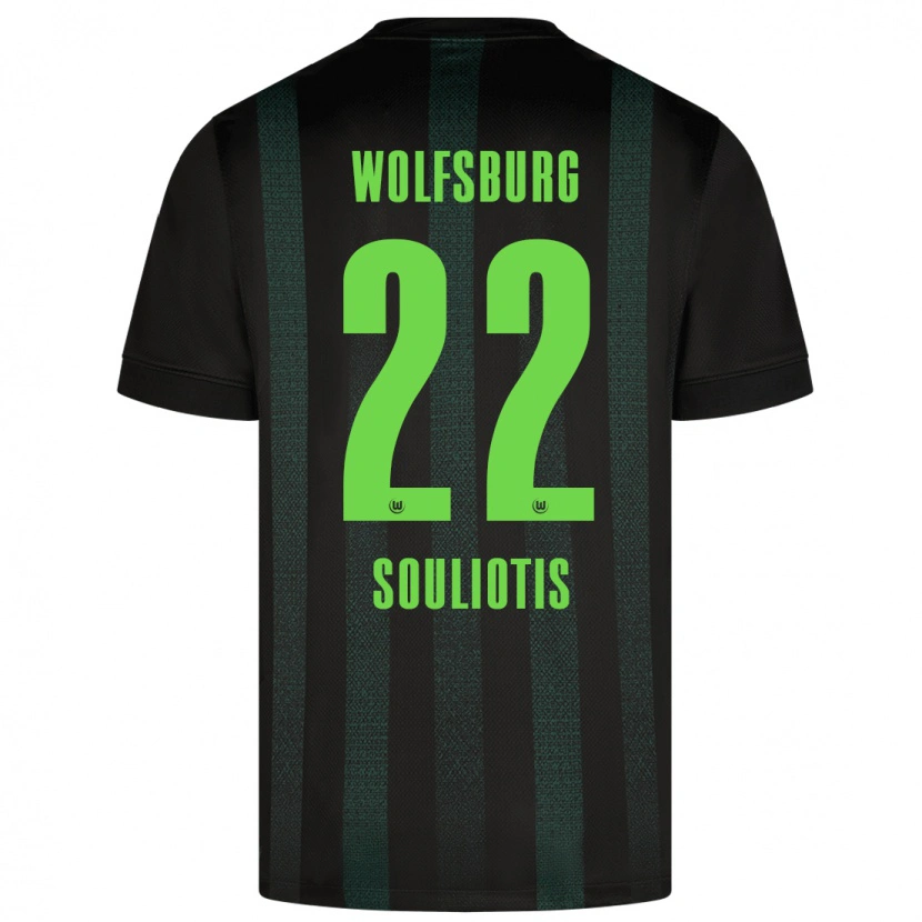 Danxen Heren Spyridon Souliotis #22 Donkergroen Uitshirt Uittenue 2024/25 T-Shirt