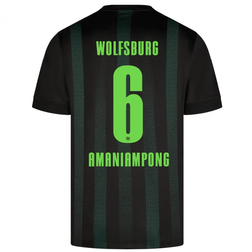 Danxen Heren Marces Amaniampong #6 Donkergroen Uitshirt Uittenue 2024/25 T-Shirt