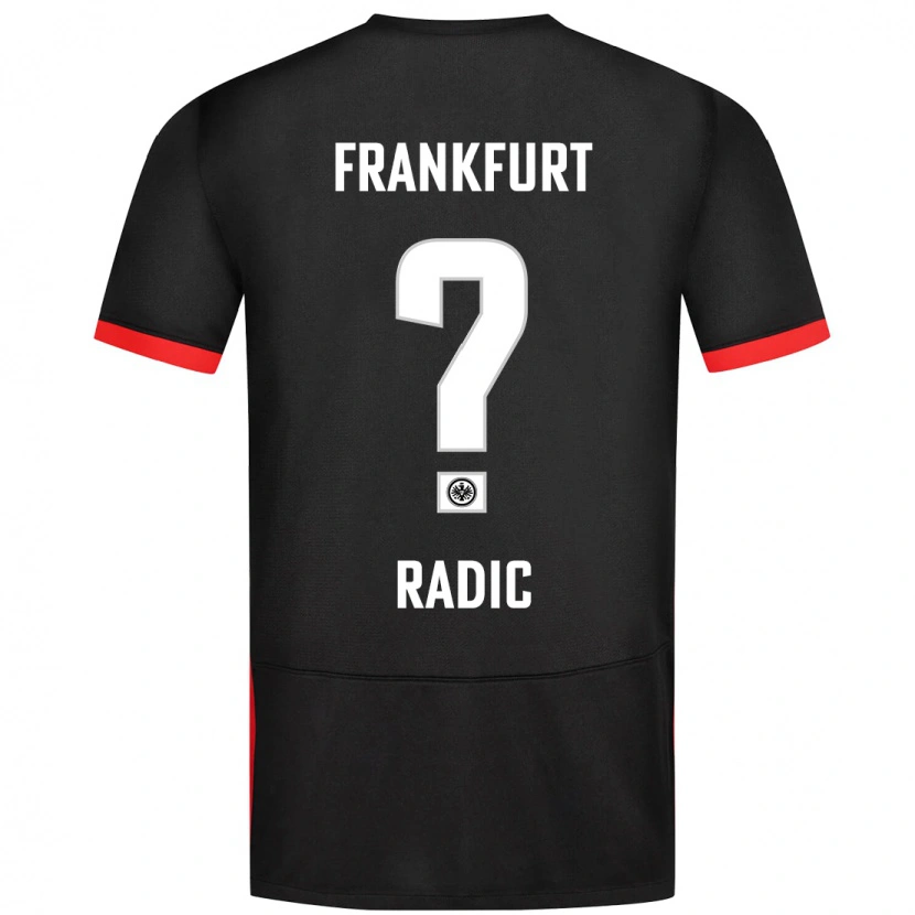 Danxen Heren Luka Radic #0 Zwart Uitshirt Uittenue 2024/25 T-Shirt