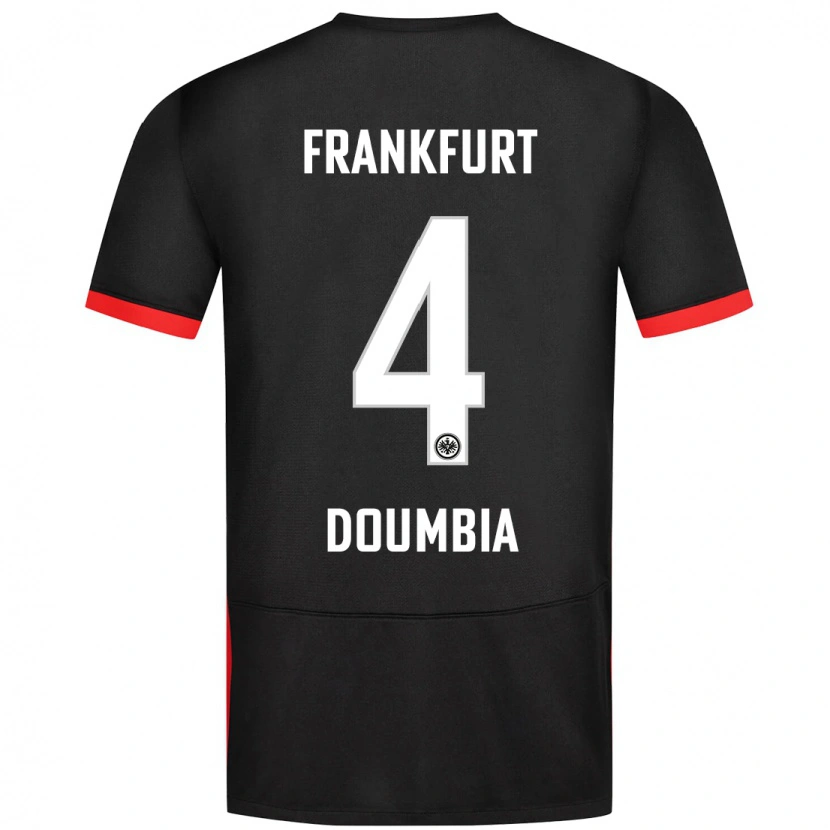 Danxen Heren Fousseny Doumbia #4 Zwart Uitshirt Uittenue 2024/25 T-Shirt