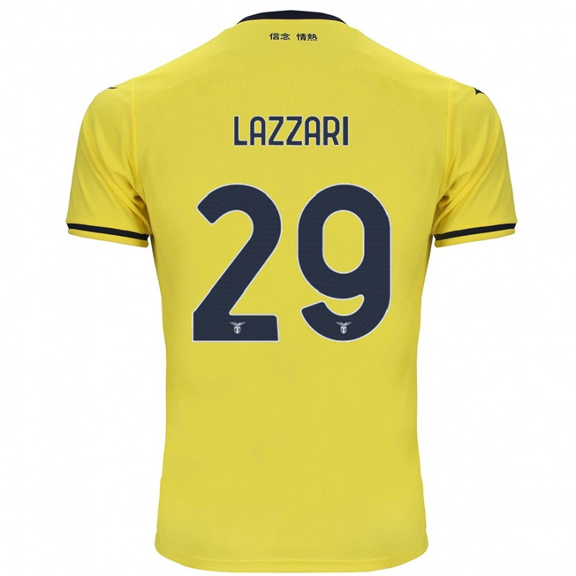 Danxen Heren Manuel Lazzari #29 Geel Uitshirt Uittenue 2024/25 T-Shirt