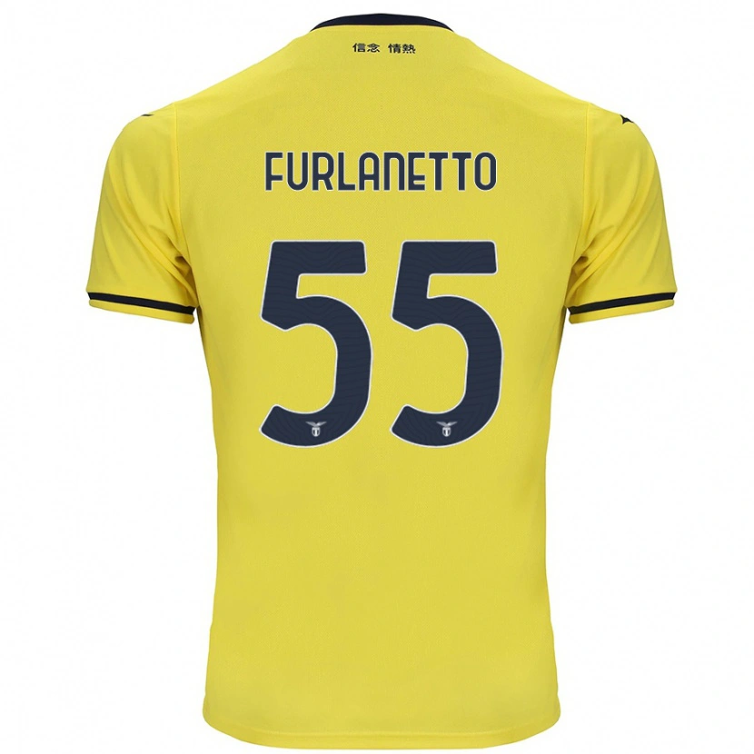 Danxen Heren Alessio Furlanetto #55 Geel Uitshirt Uittenue 2024/25 T-Shirt