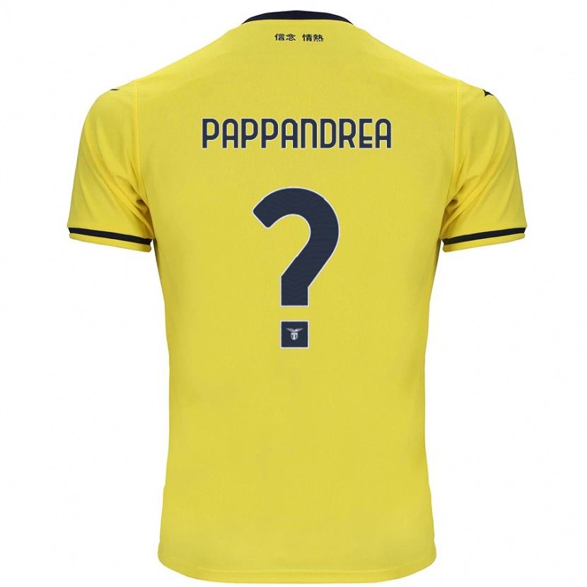 Danxen Heren Filippo Pappandrea #0 Geel Uitshirt Uittenue 2024/25 T-Shirt