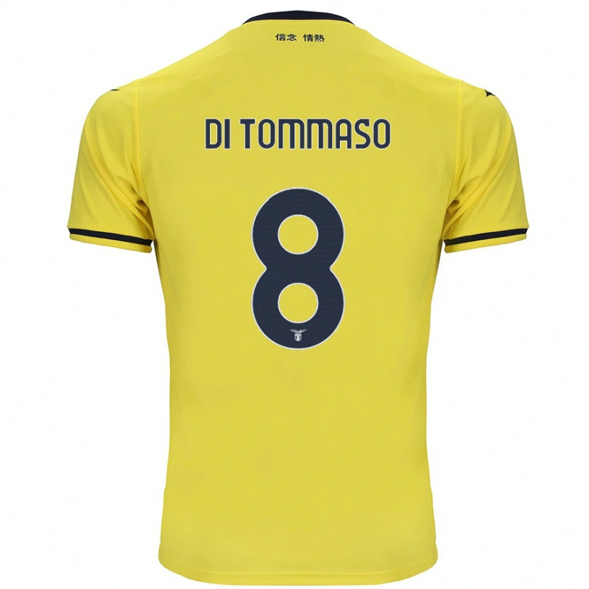 Danxen Heren Leonardo Di Tommaso #8 Geel Uitshirt Uittenue 2024/25 T-Shirt