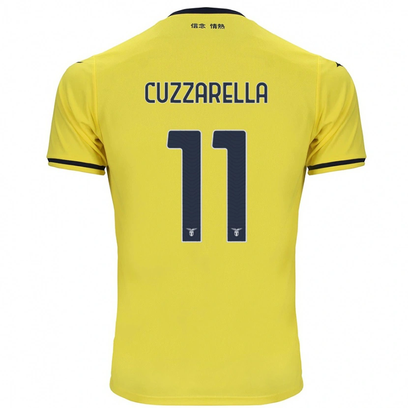 Danxen Heren Cristian Cuzzarella #11 Geel Uitshirt Uittenue 2024/25 T-Shirt