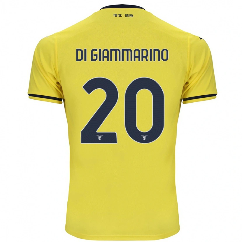 Danxen Heren Virginia Di Giammarino #20 Geel Uitshirt Uittenue 2024/25 T-Shirt