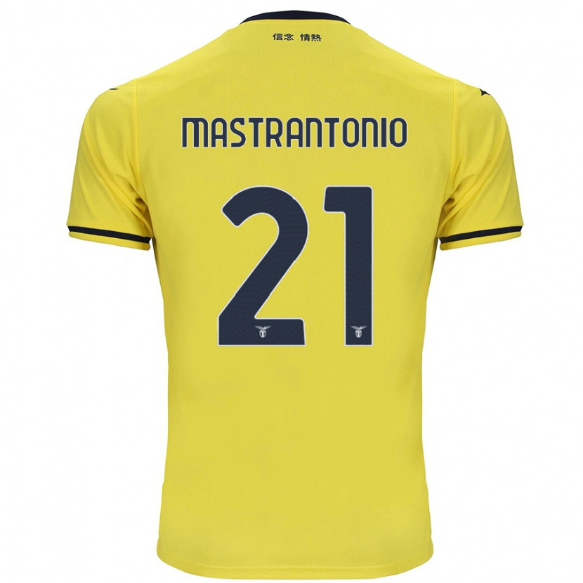 Danxen Heren Ella Mastrantonio #21 Geel Uitshirt Uittenue 2024/25 T-Shirt