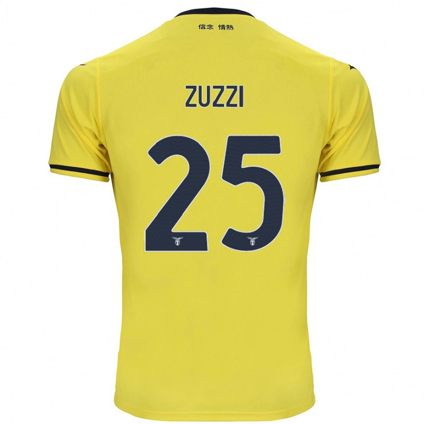 Danxen Heren Giorgia Zuzzi #25 Geel Uitshirt Uittenue 2024/25 T-Shirt