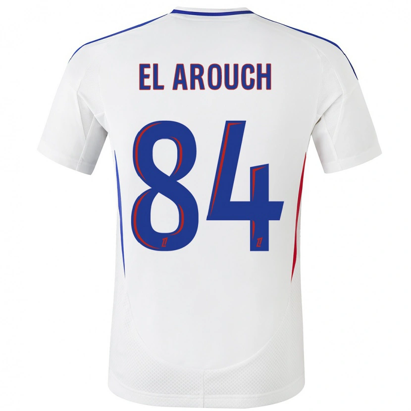 Danxen Dames Mohamed El Arouch #84 Wit Blauw Thuisshirt Thuistenue 2024/25 T-Shirt