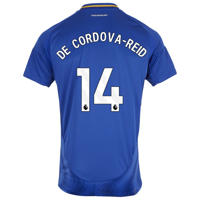 Danxen Dames Bobby De Cordova-Reid #14 Blauw Wit Thuisshirt Thuistenue 2024/25 T-Shirt