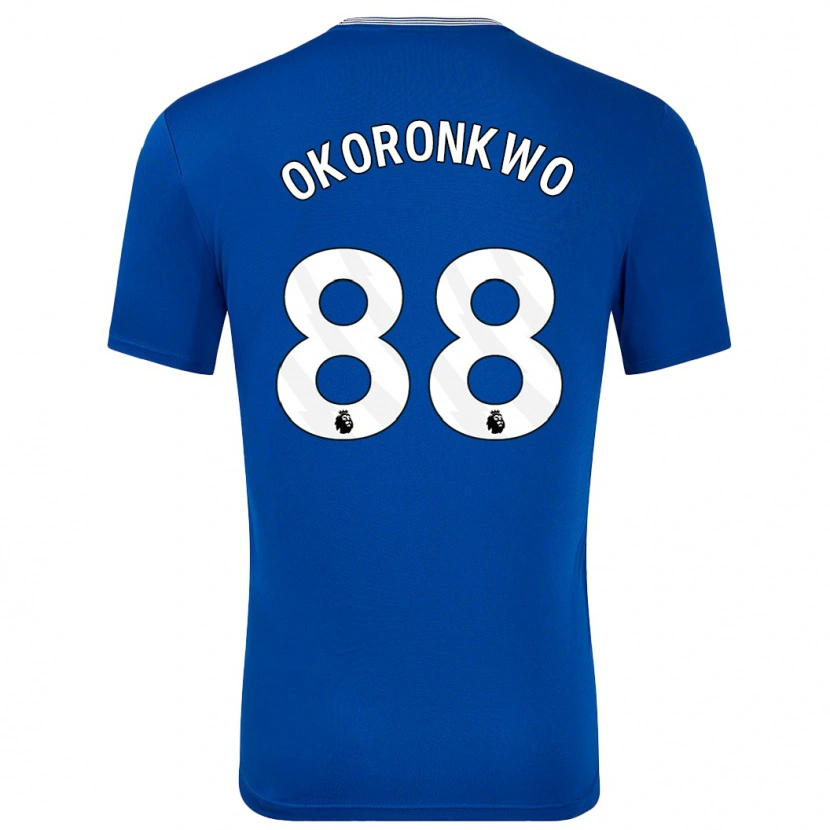 Danxen Dames Francis Okoronkwo #88 Blauw Met Thuisshirt Thuistenue 2024/25 T-Shirt