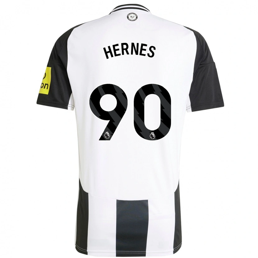 Danxen Dames Travis Hernes #90 Wit Zwart Thuisshirt Thuistenue 2024/25 T-Shirt