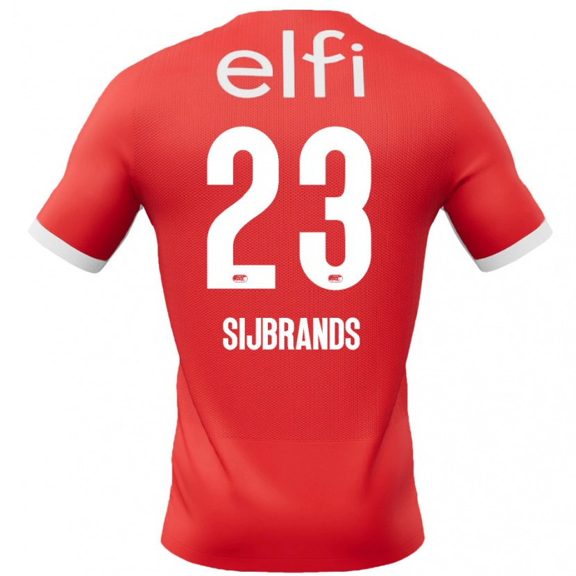 Danxen Dames Julian Sijbrands #23 Rood Wit Thuisshirt Thuistenue 2024/25 T-Shirt