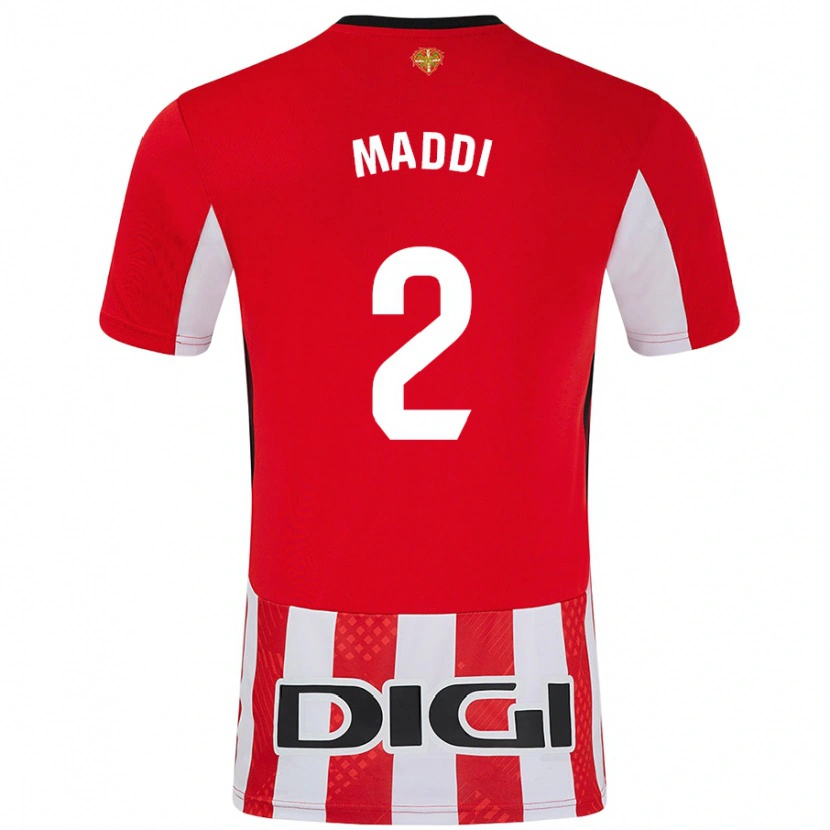 Danxen Dames Maddi Torre Larrañaga #2 Rood Wit Thuisshirt Thuistenue 2024/25 T-Shirt