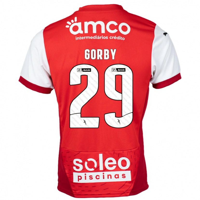 Danxen Dames Gorby #29 Rood Wit Thuisshirt Thuistenue 2024/25 T-Shirt