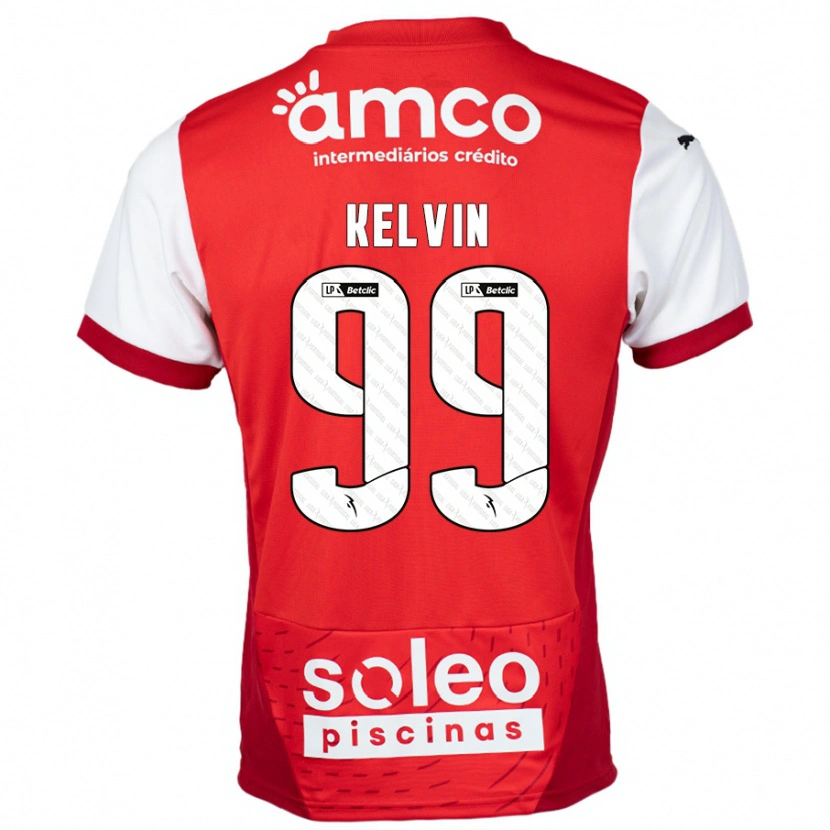 Danxen Dames Kauan Kelvin #99 Rood Wit Thuisshirt Thuistenue 2024/25 T-Shirt