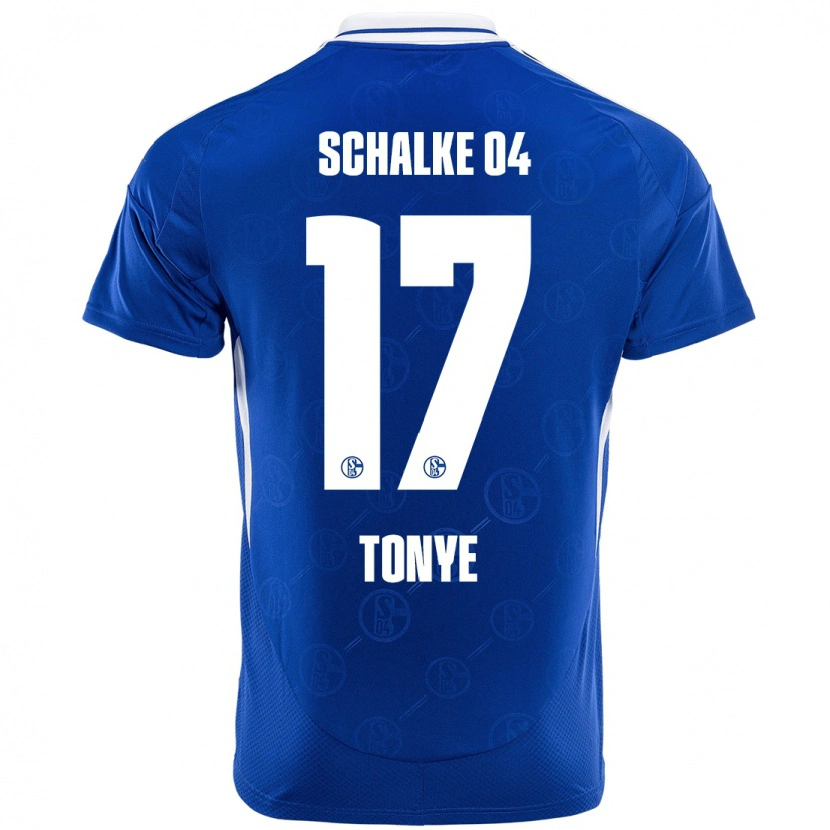 Danxen Dames Yannick Tonye #17 Koningsblauw Thuisshirt Thuistenue 2024/25 T-Shirt