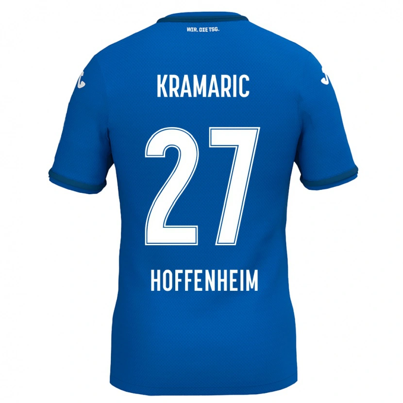 Danxen Dames Andrej Kramaric #27 Koningsblauw Thuisshirt Thuistenue 2024/25 T-Shirt