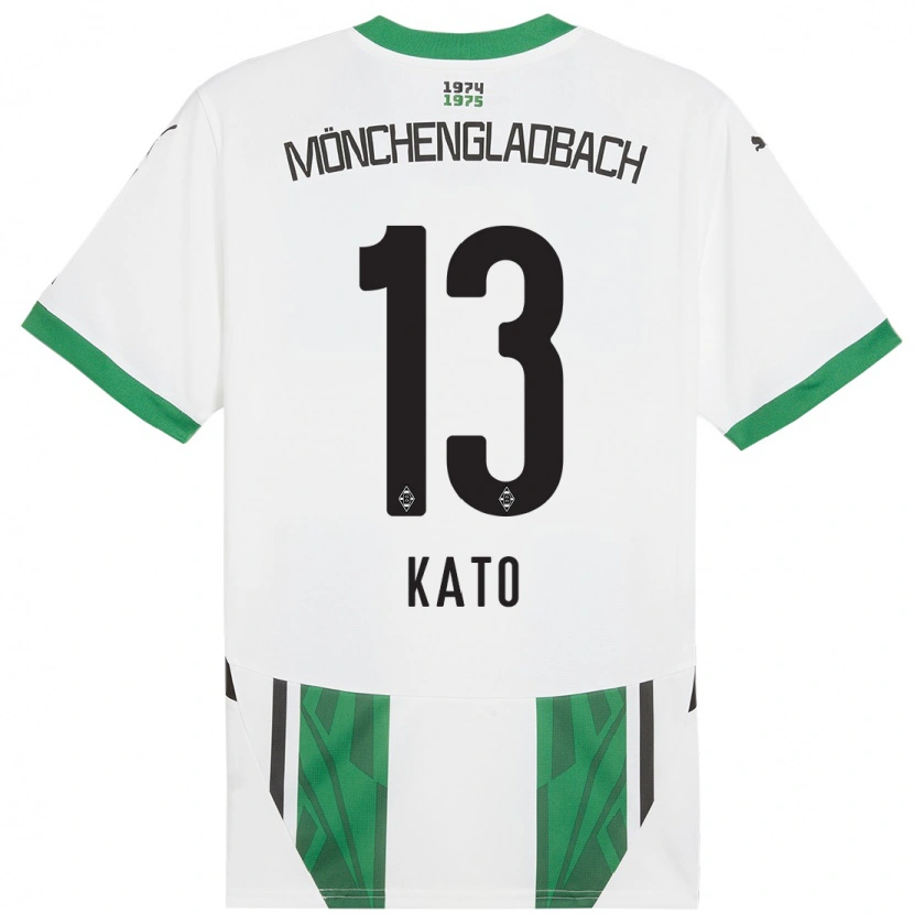 Danxen Dames Mizuho Kato #13 Wit Groen Thuisshirt Thuistenue 2024/25 T-Shirt