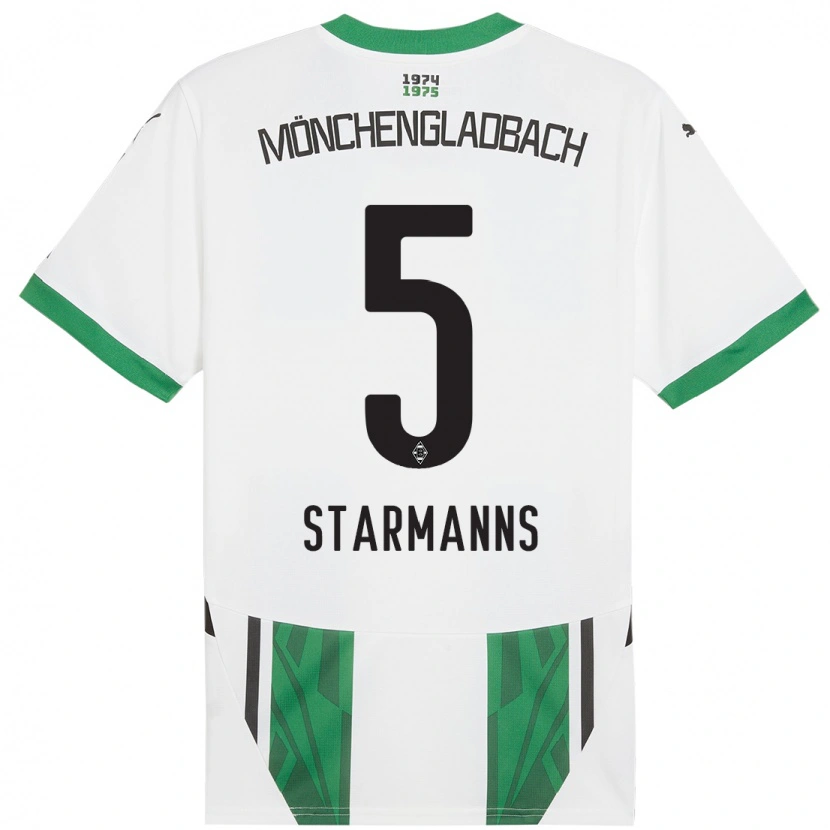 Danxen Dames Sandra Starmanns #5 Wit Groen Thuisshirt Thuistenue 2024/25 T-Shirt