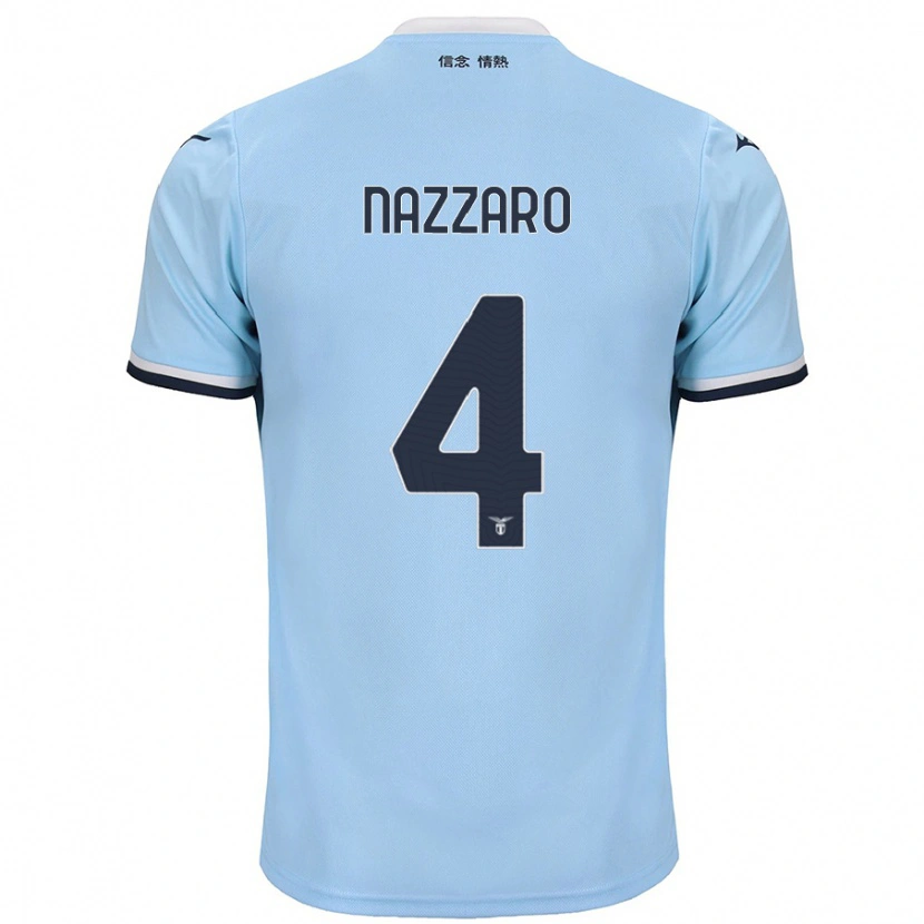 Danxen Dames Marco Nazzaro #4 Blauw Thuisshirt Thuistenue 2024/25 T-Shirt