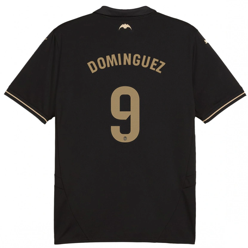 Danxen Dames Mario Dominguez #9 Zwart Uitshirt Uittenue 2024/25 T-Shirt