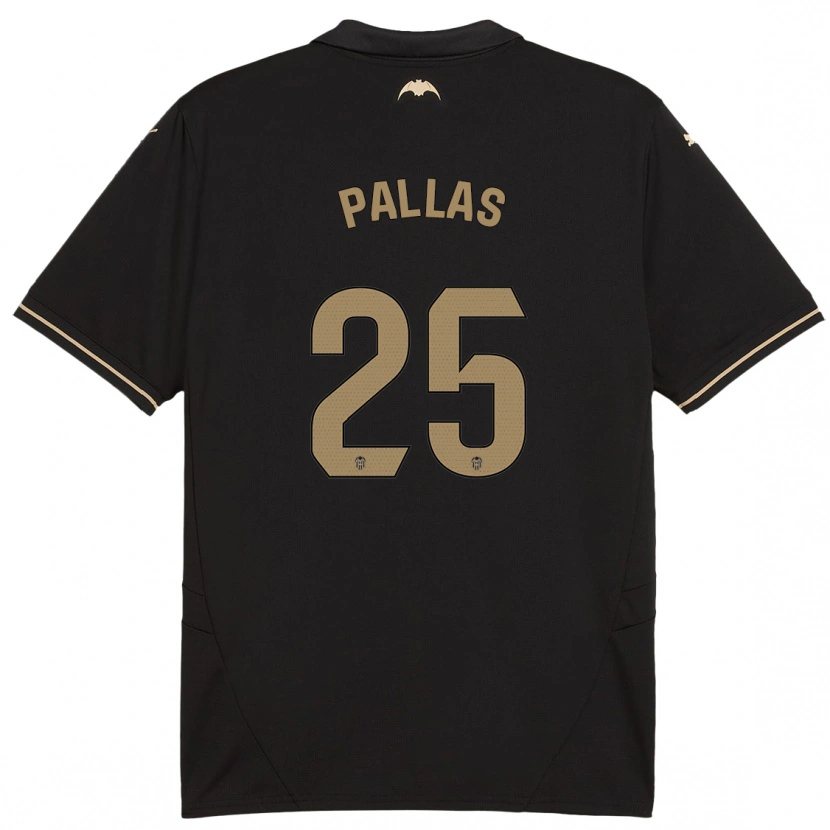 Danxen Dames Nerea Pallas #25 Zwart Uitshirt Uittenue 2024/25 T-Shirt