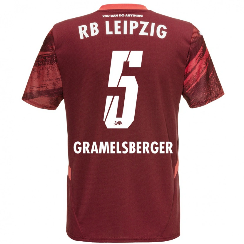 Danxen Dames Lennert Gramelsberger #5 Bordeauxrood Uitshirt Uittenue 2024/25 T-Shirt