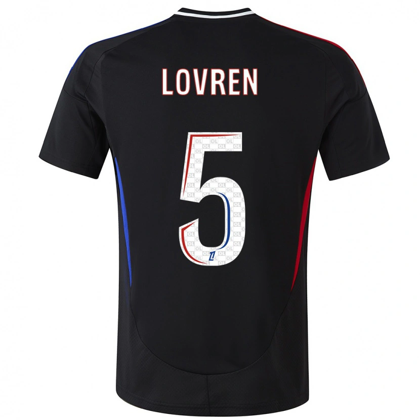 Danxen Dames Dejan Lovren #5 Zwart Uitshirt Uittenue 2024/25 T-Shirt