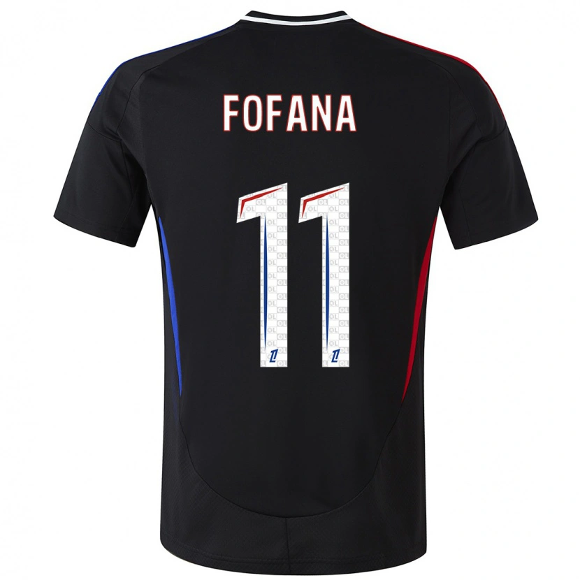 Danxen Dames Malick Fofana #11 Zwart Uitshirt Uittenue 2024/25 T-Shirt