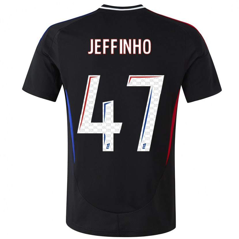 Danxen Dames Jeffinho #47 Zwart Uitshirt Uittenue 2024/25 T-Shirt