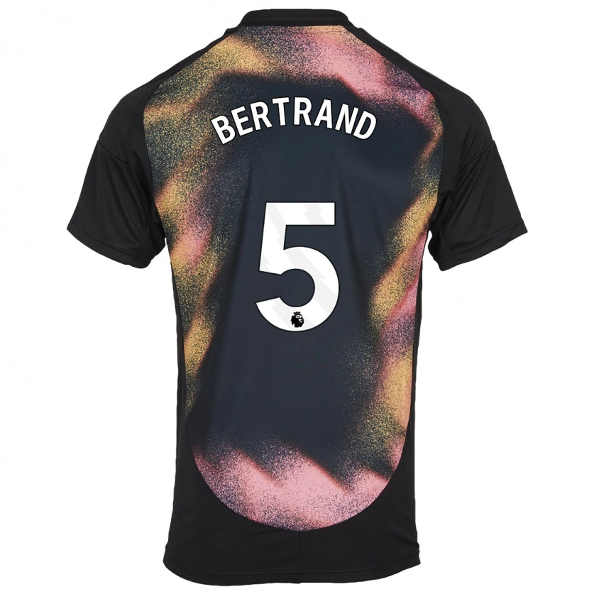 Danxen Dames Ryan Bertrand #5 Zwart Wit Uitshirt Uittenue 2024/25 T-Shirt