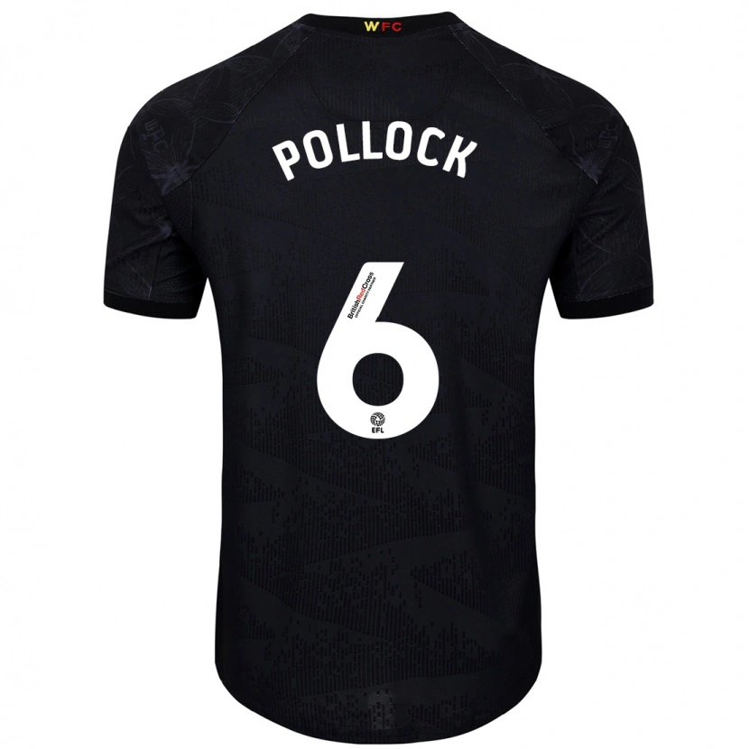 Danxen Dames Mattie Pollock #6 Zwart Wit Uitshirt Uittenue 2024/25 T-Shirt