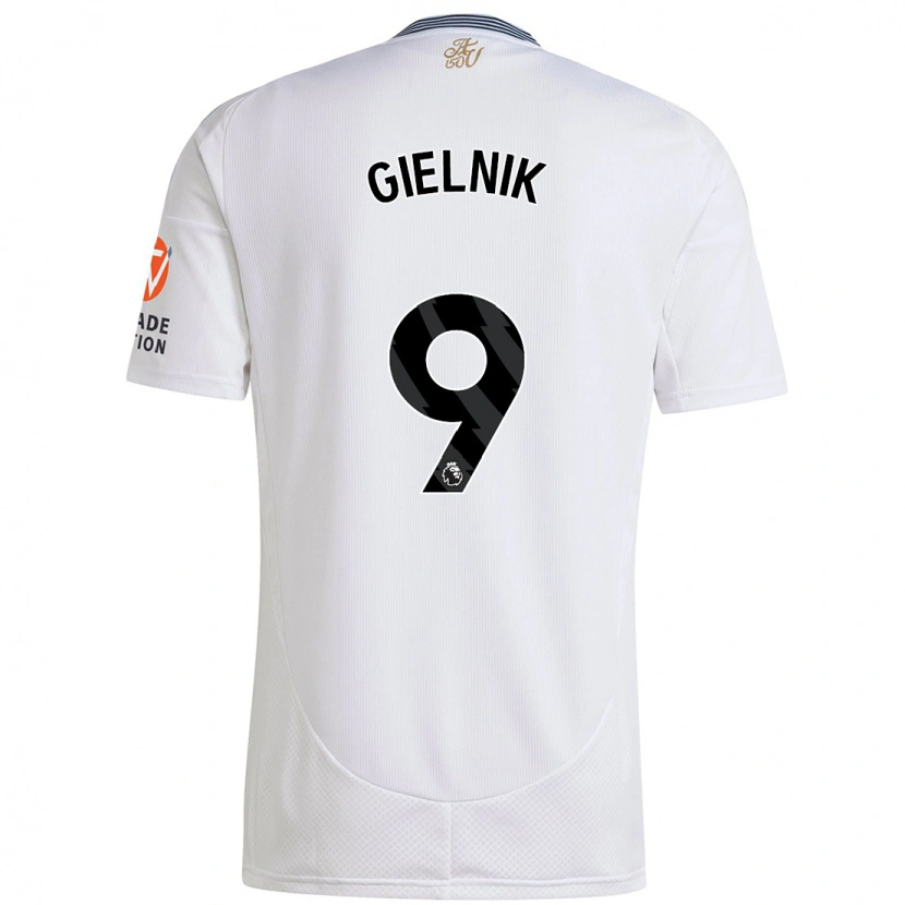 Danxen Dames Emily Gielnik #9 Wit Uitshirt Uittenue 2024/25 T-Shirt