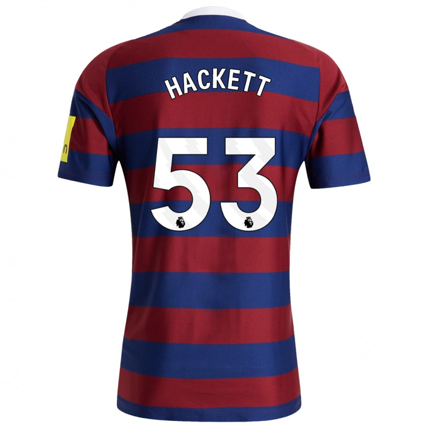 Danxen Dames Jordan Hackett #53 Bordeauxrood Marineblauw Uitshirt Uittenue 2024/25 T-Shirt