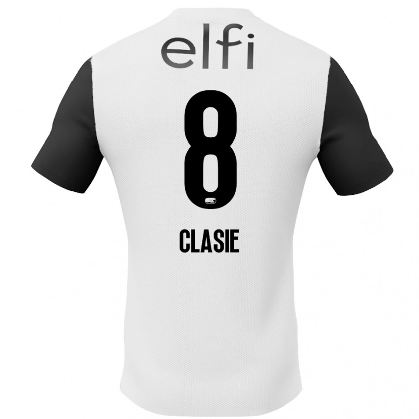 Danxen Dames Jordy Clasie #8 Wit Zwart Uitshirt Uittenue 2024/25 T-Shirt