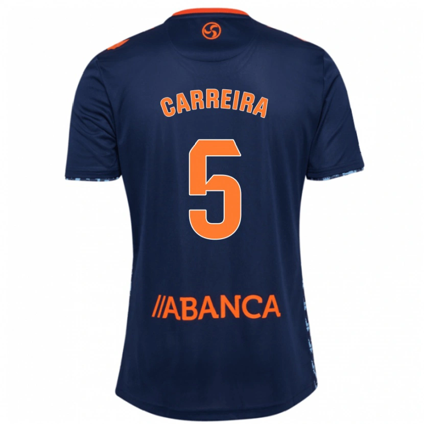 Danxen Dames Sergio Carreira #5 Marineblauw Uitshirt Uittenue 2024/25 T-Shirt