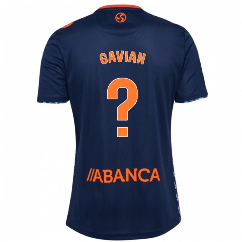 Danxen Dames Pablo Gavian #0 Marineblauw Uitshirt Uittenue 2024/25 T-Shirt