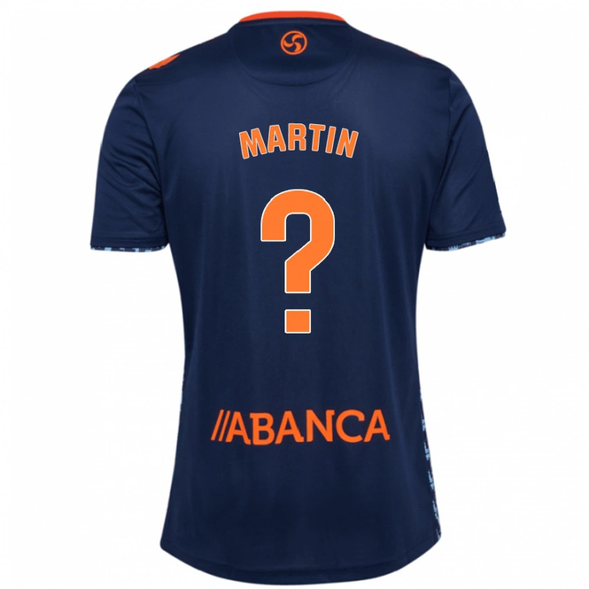 Danxen Dames Pablo Martín #0 Marineblauw Uitshirt Uittenue 2024/25 T-Shirt