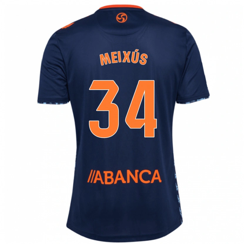 Danxen Dames Pablo Meixús #34 Marineblauw Uitshirt Uittenue 2024/25 T-Shirt