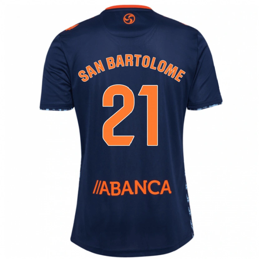 Danxen Dames Víctor San Bartolomé #21 Marineblauw Uitshirt Uittenue 2024/25 T-Shirt