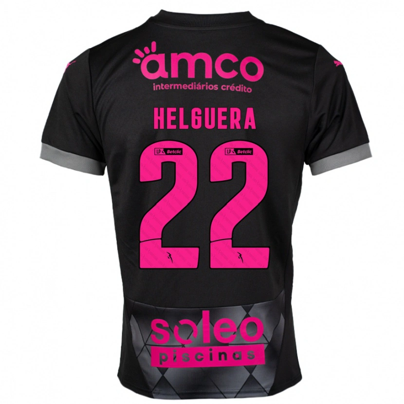 Danxen Dames Thiago Helguera #22 Zwart Roze Uitshirt Uittenue 2024/25 T-Shirt