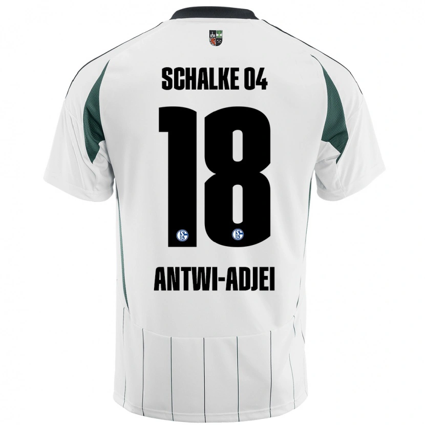 Danxen Dames Christopher Antwi-Adjei #18 Wit Groen Uitshirt Uittenue 2024/25 T-Shirt